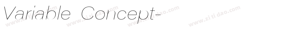 Variable Concept字体转换